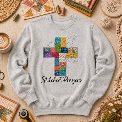 Stitched Prayers Long Sleeve - Sport Grey