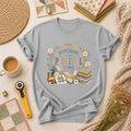 Stitching Is My Pieceful Time Embroidery Hoop T-Shirt