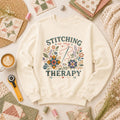 Stitching Is My Therapy Long Sleeve