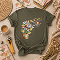Sunflower Sewing Supplies Patchwork Pot T-Shirt