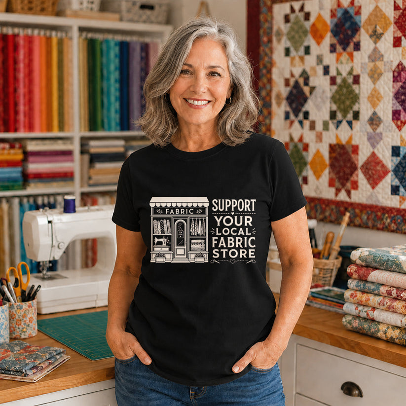Support Your Local Fabric Store T-shirt