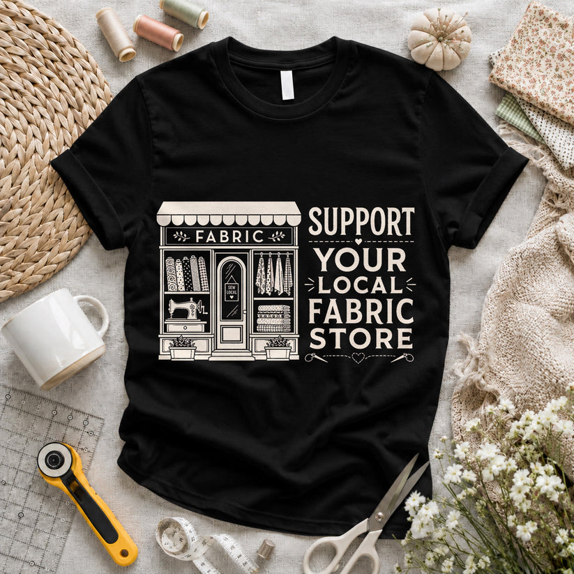 Support Your Local Fabric Store T-shirt