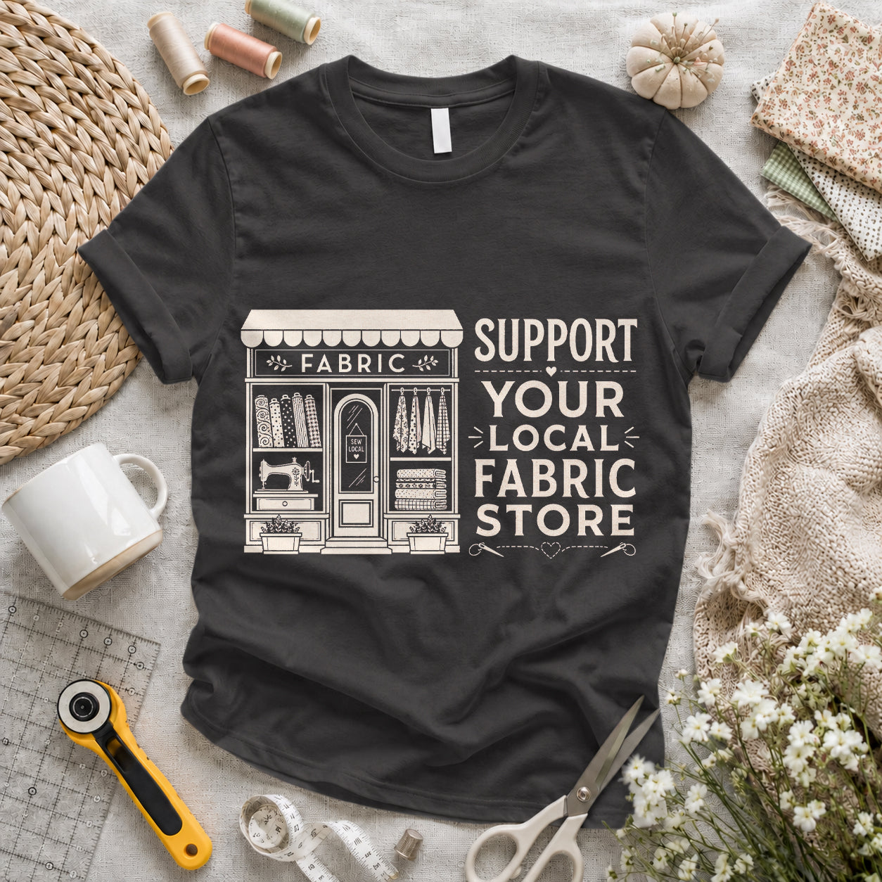 Support Your Local Fabric Store T-shirt