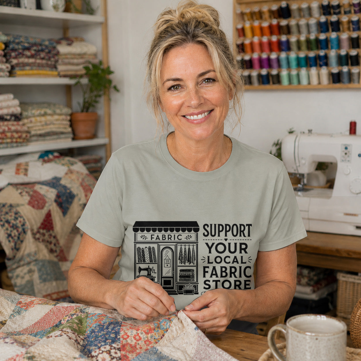 Support Your Local Fabric Store T-shirt