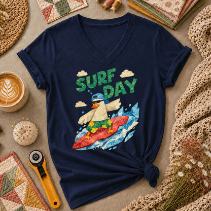 SurfDay Women's V-Neck - Navy