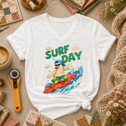 SurfDay Women's V-Neck - White
