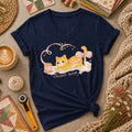Sweet Time Cat Ribbon Spool Women's V-Neck