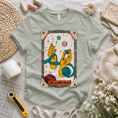 The Seamstress Tarot Card Colorful T-shirt