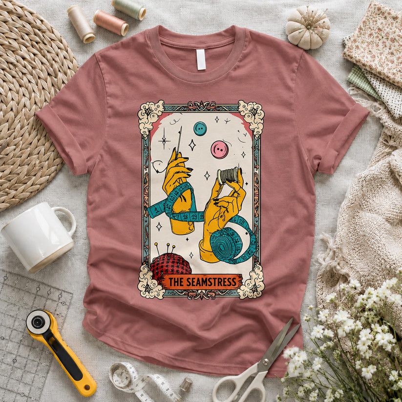 The Seamstress Tarot Card Colorful T-shirt
