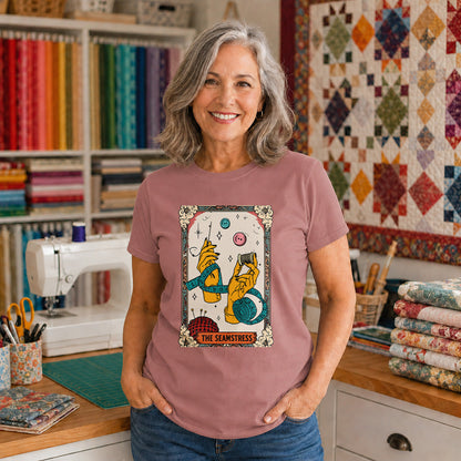 The Seamstress Tarot Card Colorful T-shirt