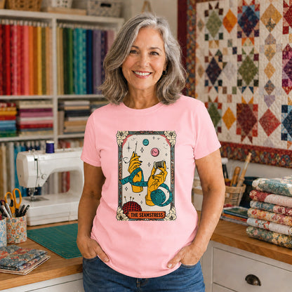 The Seamstress Tarot Card Colorful T-shirt