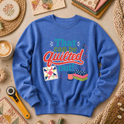 That Can Be Quilted Out Long Sleeve - Heather True Royal