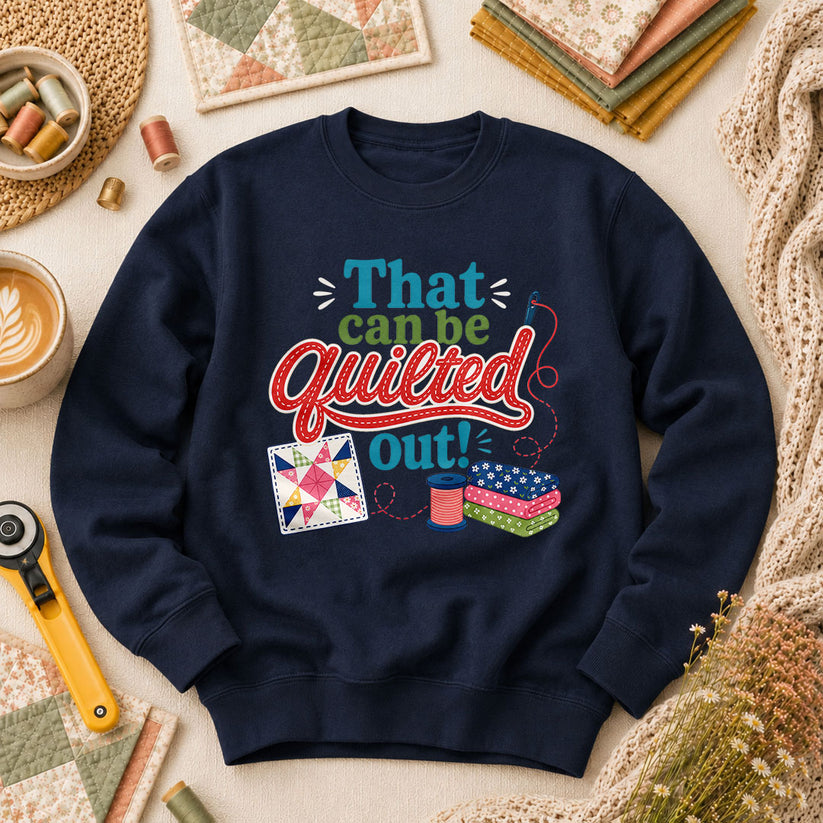 That Can Be Quilted Out Long Sleeve - Navy