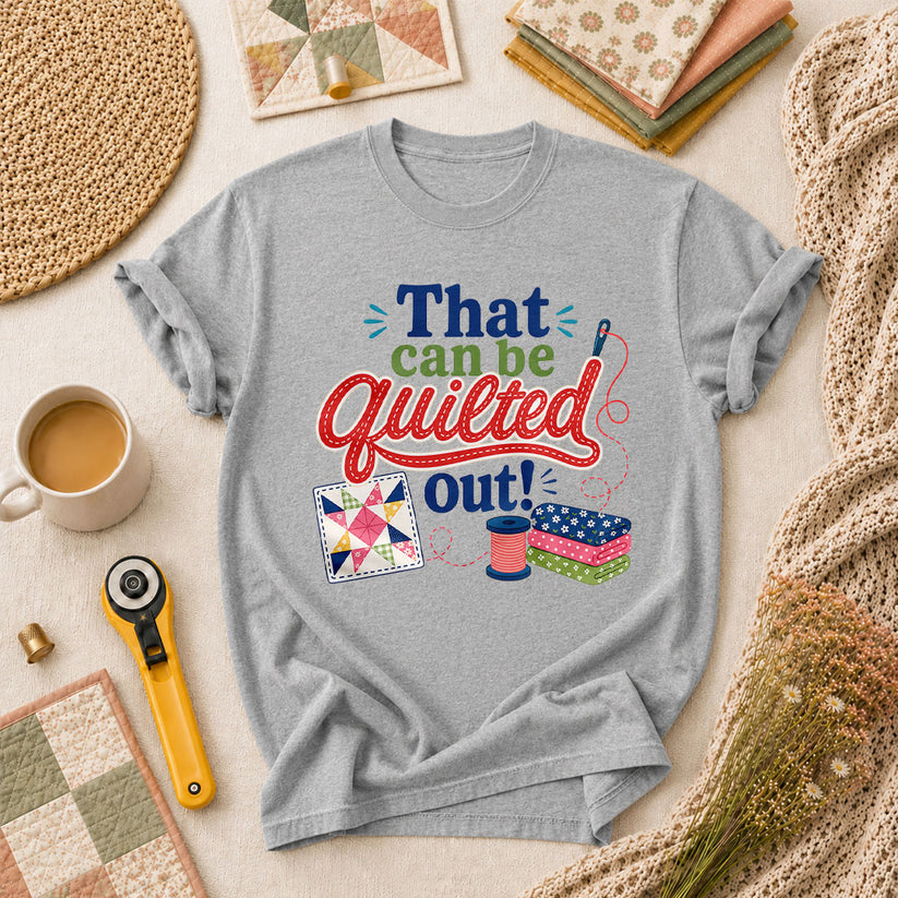 That Can Be Quilted Out T-Shirt - Athletic Heather