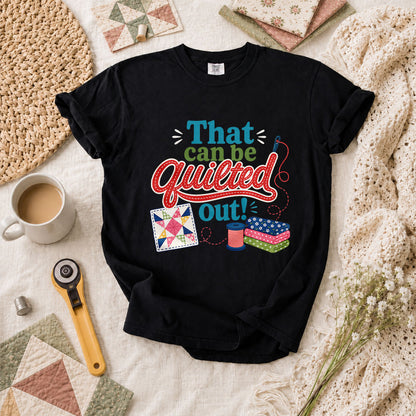 That Can Be Quilted Out T-Shirt - Black