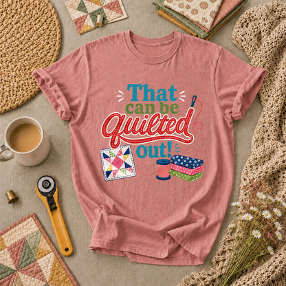 That Can Be Quilted Out T-Shirt - Heather Mauve