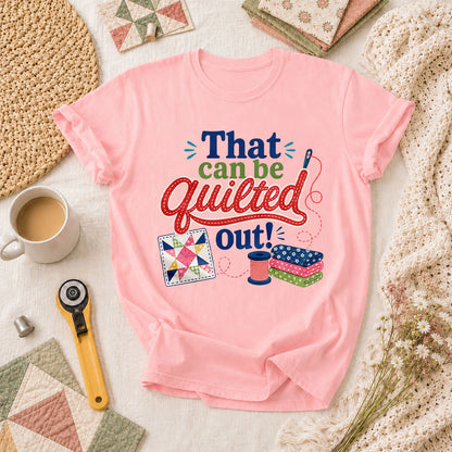 That Can Be Quilted Out T-Shirt - Pink