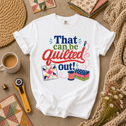 That Can Be Quilted Out T-Shirt - White