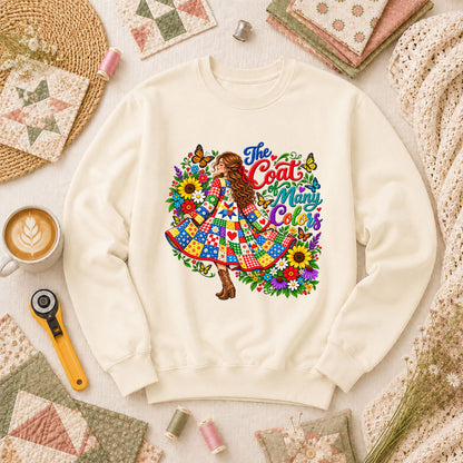 The Coat Of Many Colors Patchwork Long Sleeve - Natural