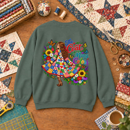The Coat Of Many Colors Patchwork Sweatshirt - Forest Green