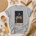 The Empress Tarot Card Skeleton Embroidery T-Shirt