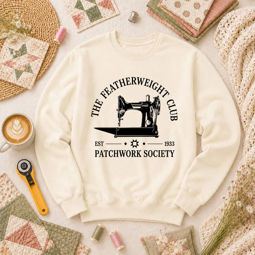 The Featherweight Club Patchwork Society 1933 Long Sleeve - Natural