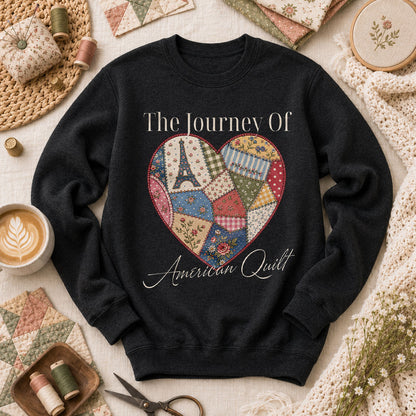 The Journey Of American Quilt Long Sleeve - Black