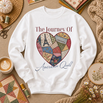 The Journey Of American Quilt Long Sleeve - White