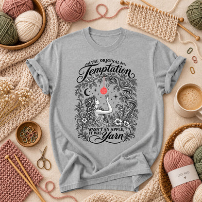 The Original Temptation Wasn't An Apple It Was Yarn T-Shirt - Athletic Heather