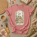 The Quilter Tarot Card Bunny Quilting Vintage T-Shirt