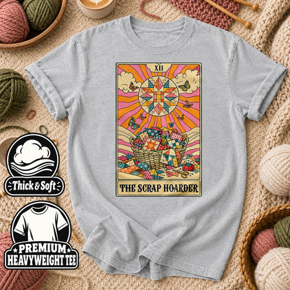 The Scrap Hoarder Tarot Card T-Shirt - Athletic Heather