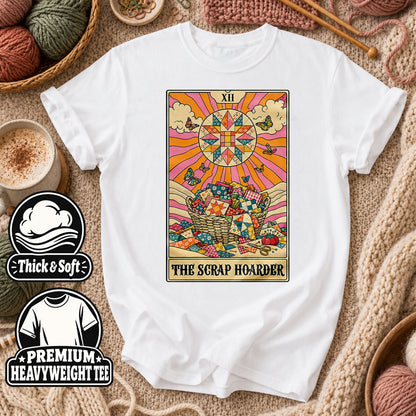 The Scrap Hoarder Tarot Card T-Shirt - White