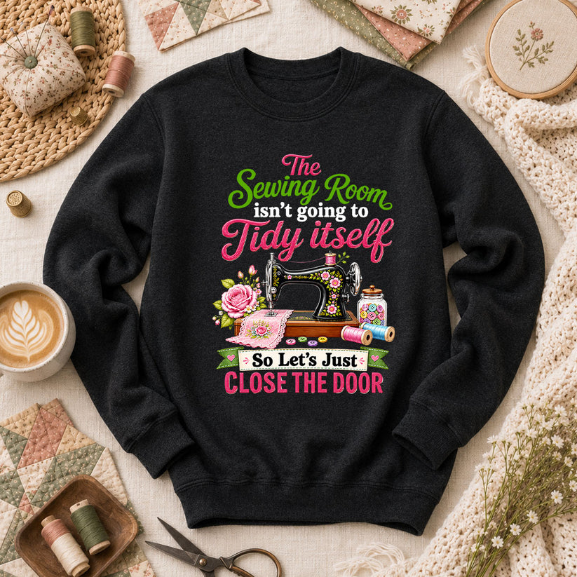 The Sewing Room Isn't Going To Tidy Itself Long Sleeve - Black