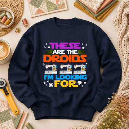 These Are The Droids I'm Looking For Sewing Machine Long Sleeve - Navy