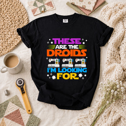 These Are The Droids I'm Looking For Sewing Machine T-Shirt - Black
