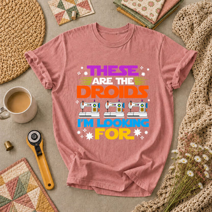 These Are The Droids I'm Looking For Sewing Machine T-Shirt - Heather Mauve