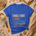Things I Want Fabric List Women's V-Neck