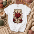 Three Of Swords Tarot Yarn Heart T-Shirt