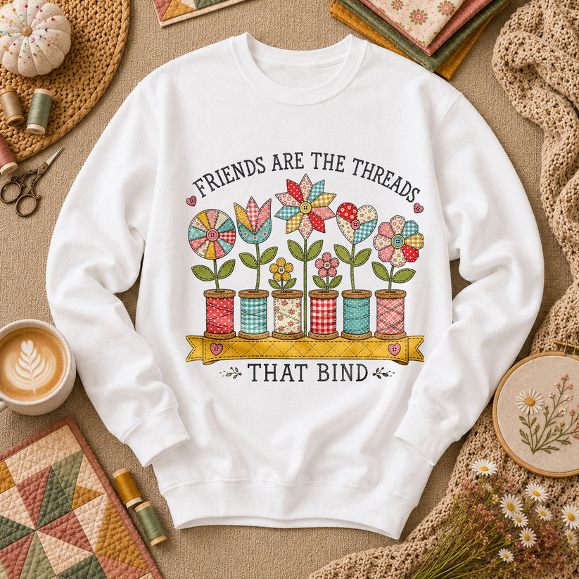 Friends Are The Threads That Bind - White