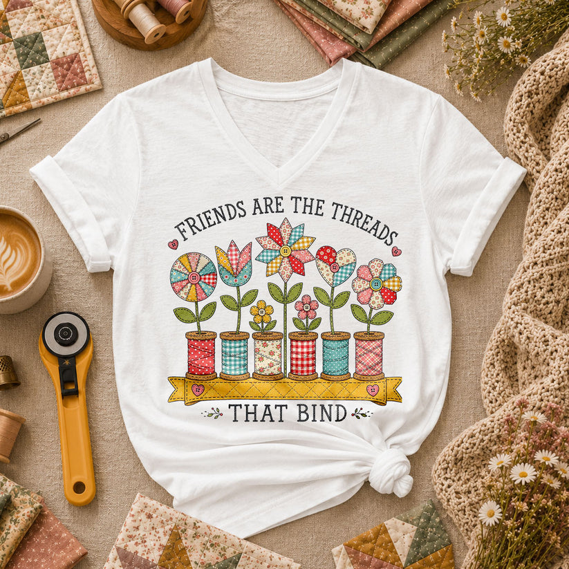 Friends Are The Threads That Bind - White