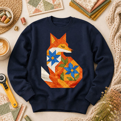 Patchwork Fox Wildflower - Navy