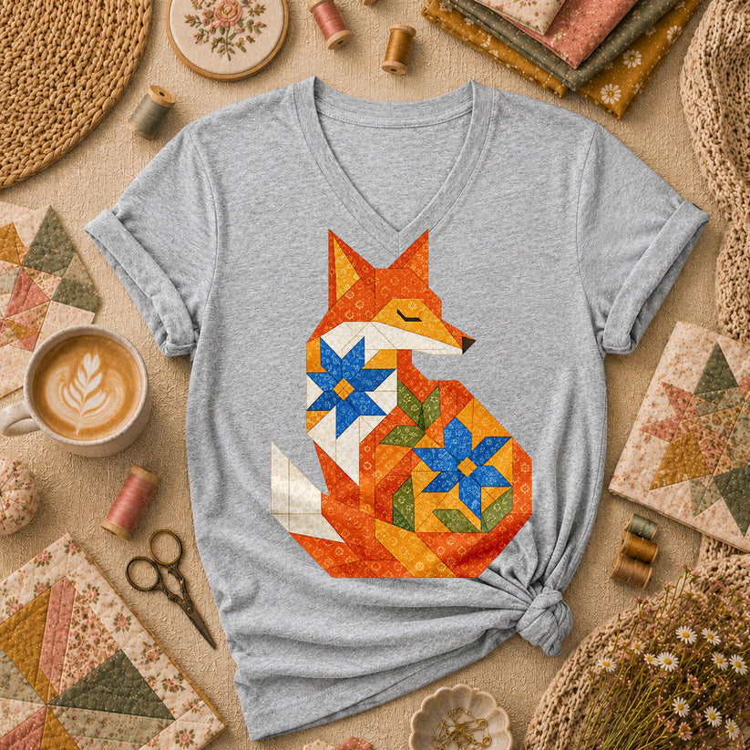 Patchwork Fox Wildflower - Sport Grey