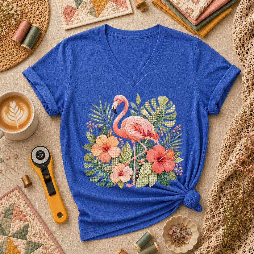 Tropical Flamingo Hibiscus - Heather True Royal