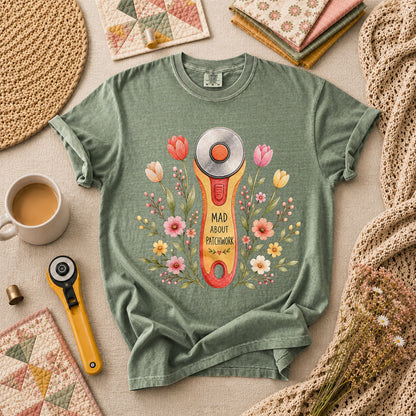 Mad About Patchwork Rotary Cutter T-Shirt - Forest