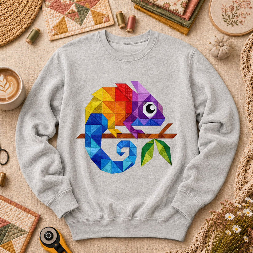 Geometric Chameleon Rainbow - Sport Grey