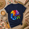 Geometric Chameleon Rainbow Women's V-Neck