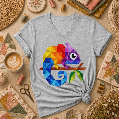 Geometric Chameleon Rainbow - Sport Grey