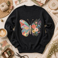 Patchwork Butterfly Wildflowers Long Sleeve