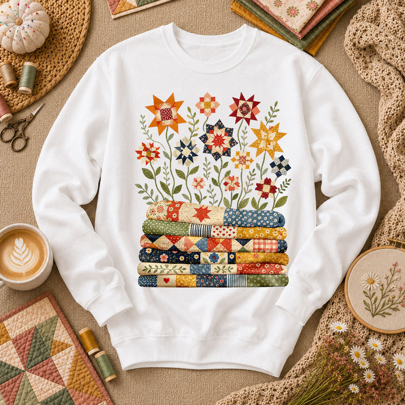 Quilt Bloom Garden - White