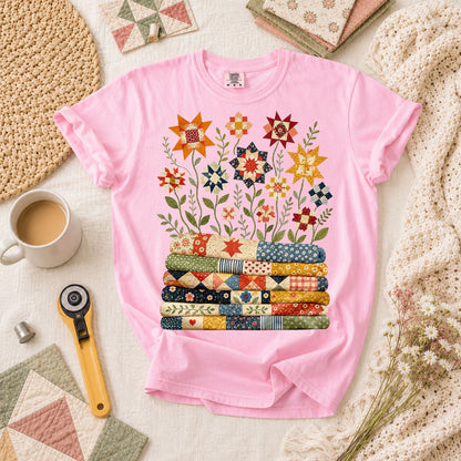 Quilt Bloom Garden T-Shirt - Blossom
